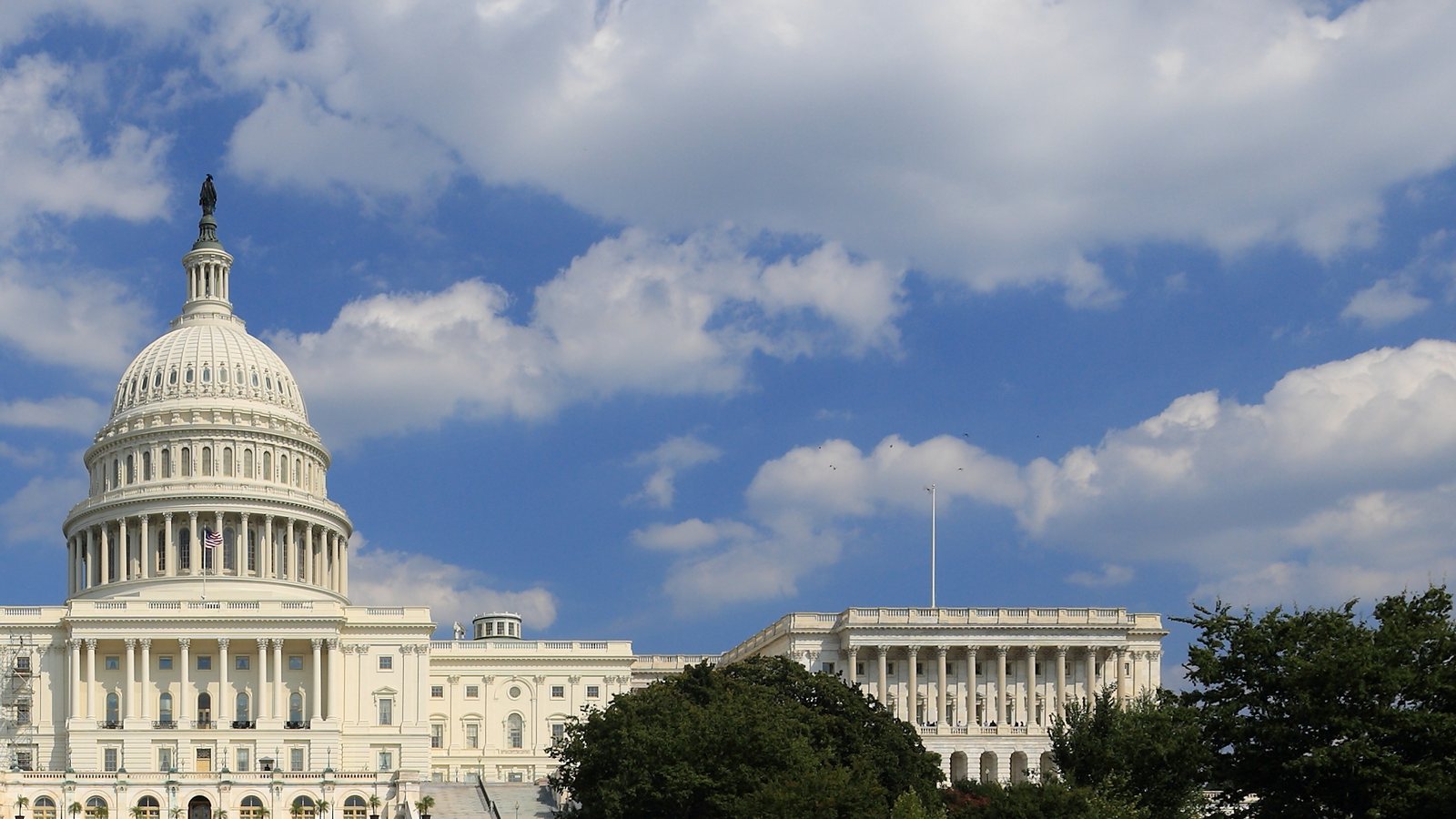 The United States Capitol seen from the southwest